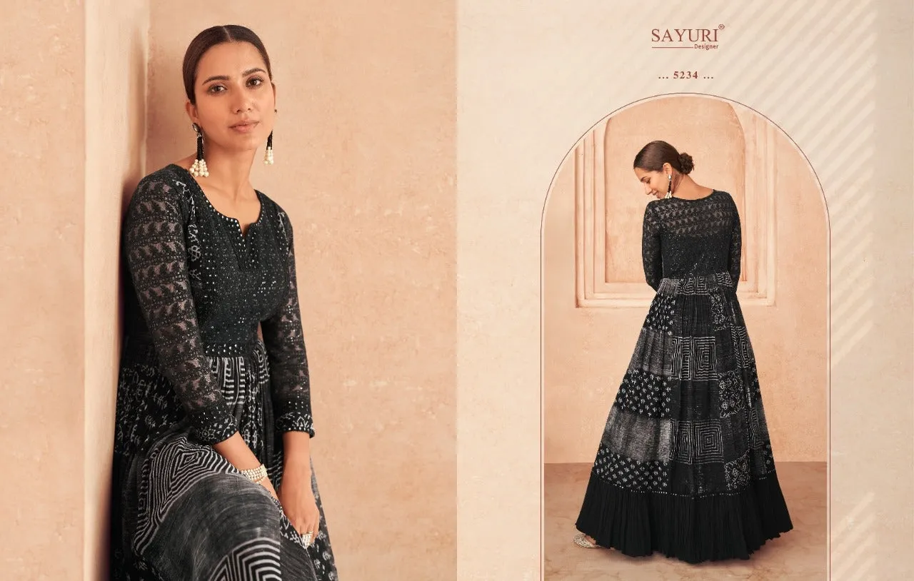 SAYURI DESIGNER FLORAL 5233 SERIES SALWAR SUIT