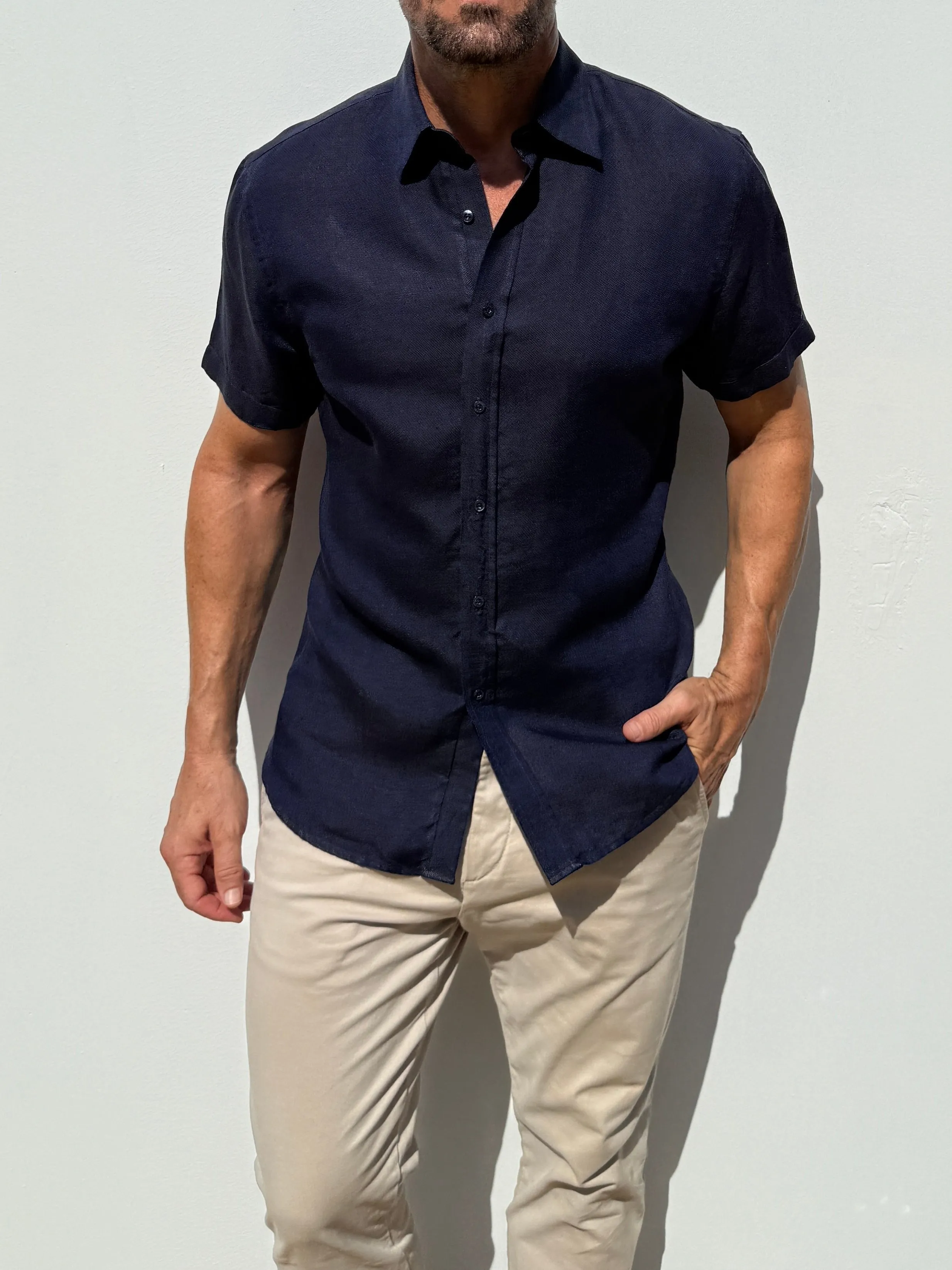 Short Sleeve Robust Linen- Small Batch Series