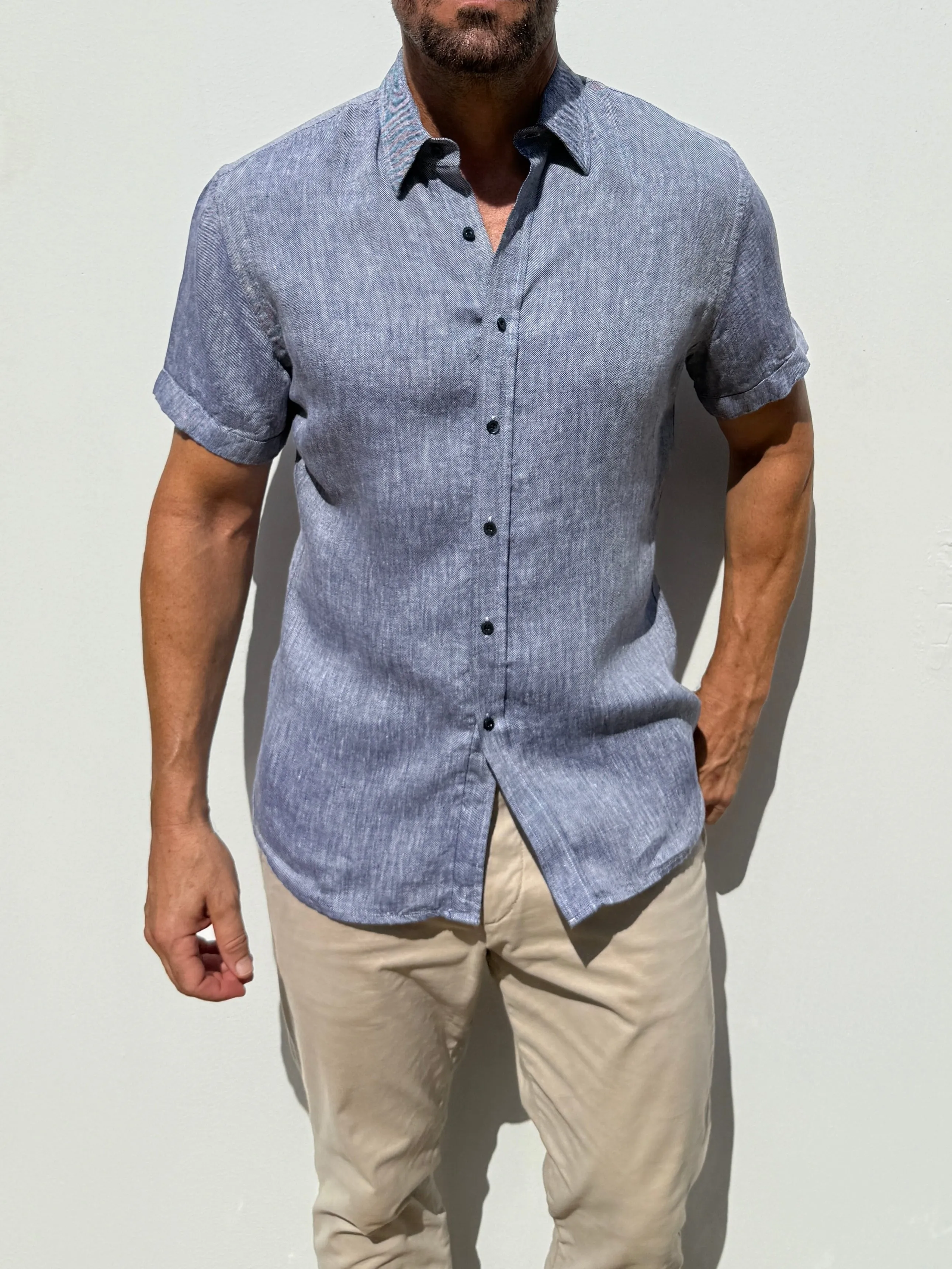 Short Sleeve Robust Linen- Small Batch Series