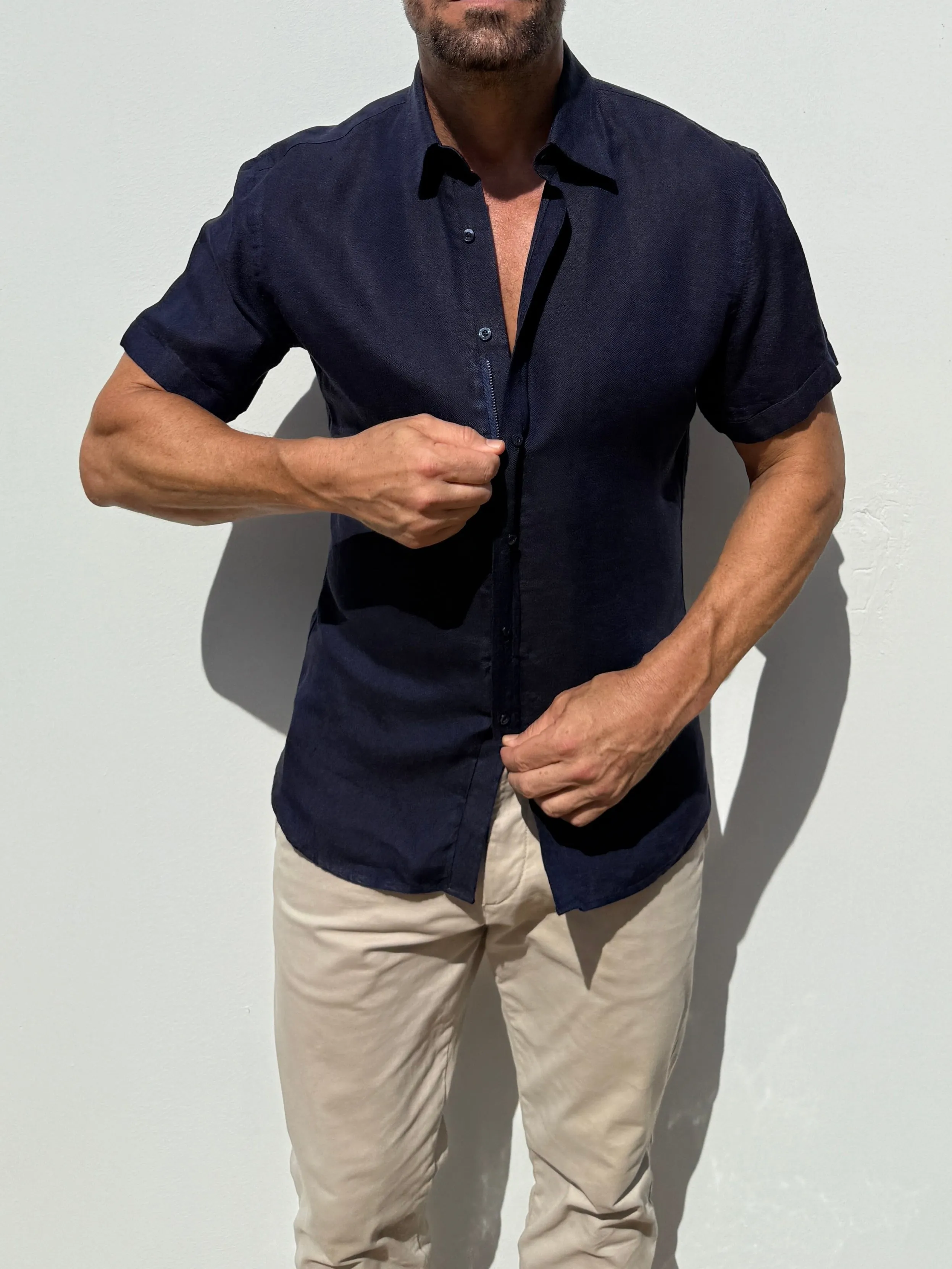 Short Sleeve Robust Linen- Small Batch Series
