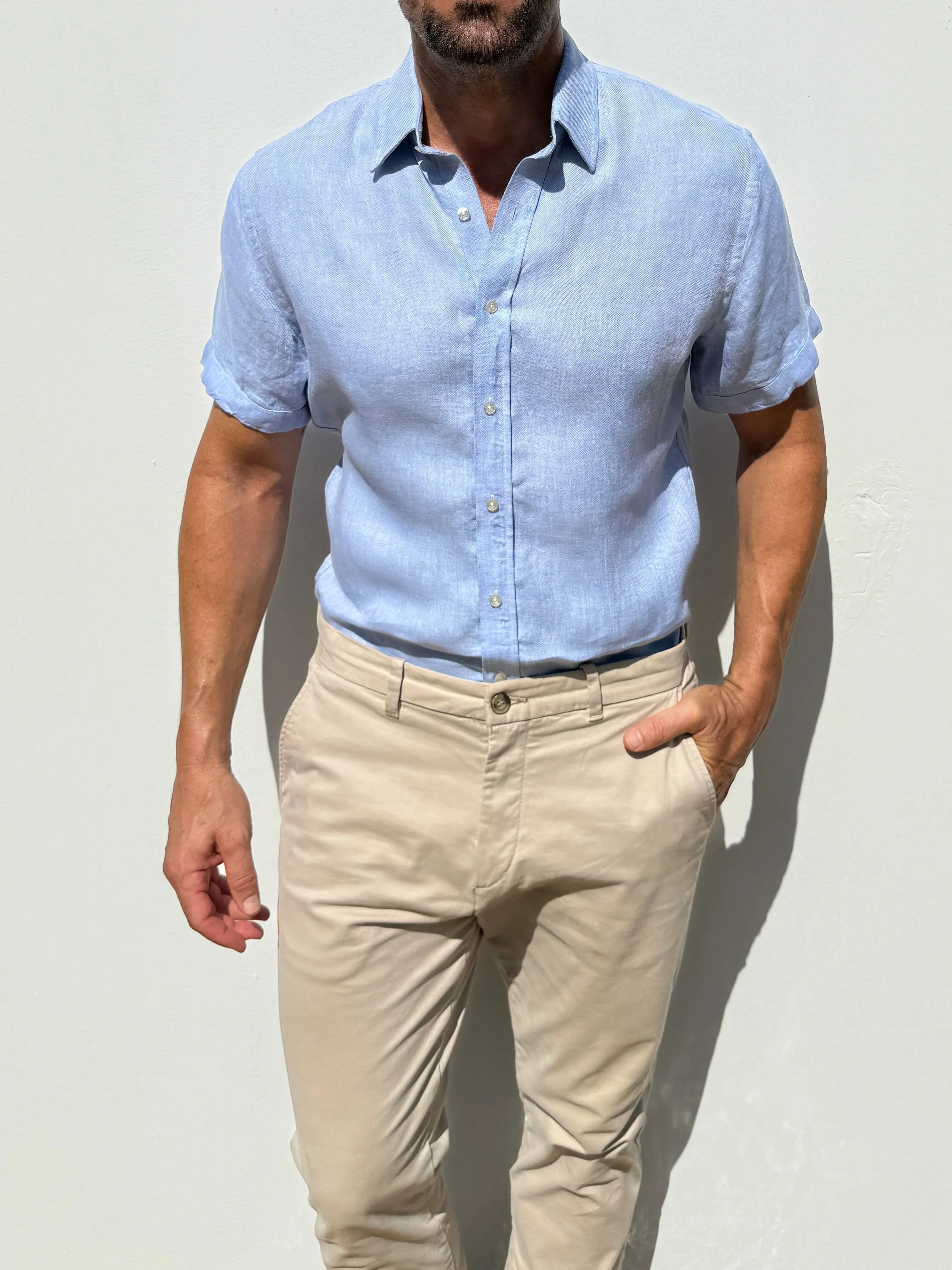 Short Sleeve Robust Linen- Small Batch Series
