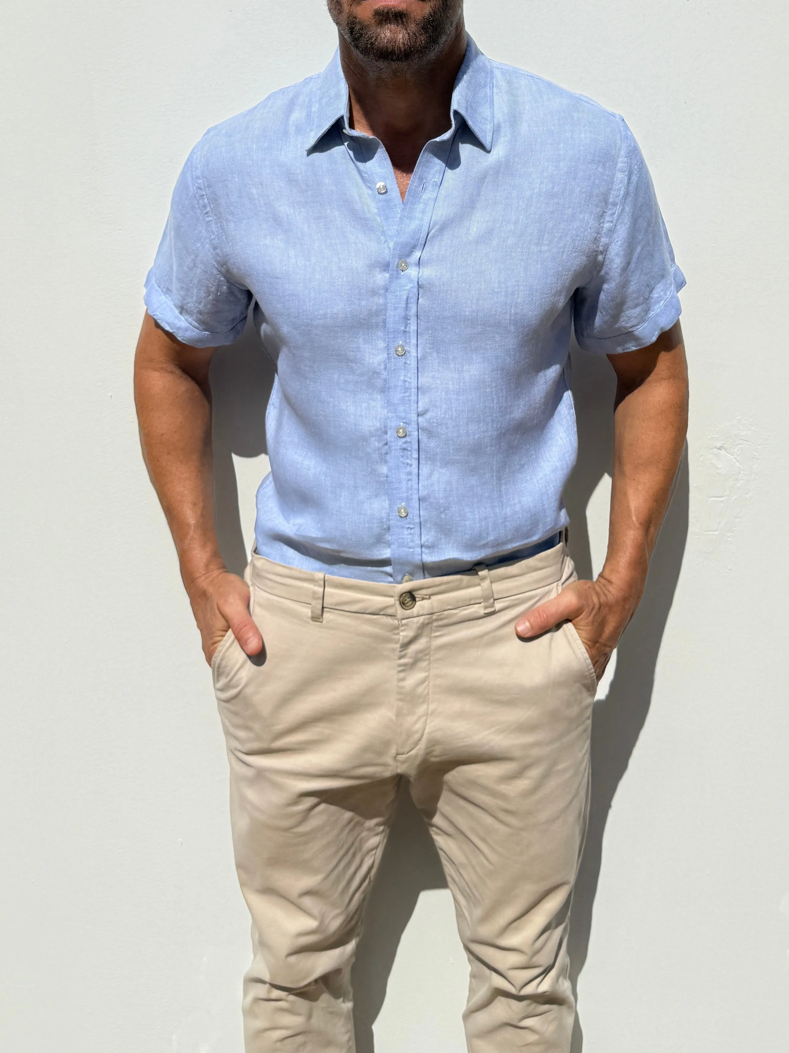 Short Sleeve Robust Linen- Small Batch Series
