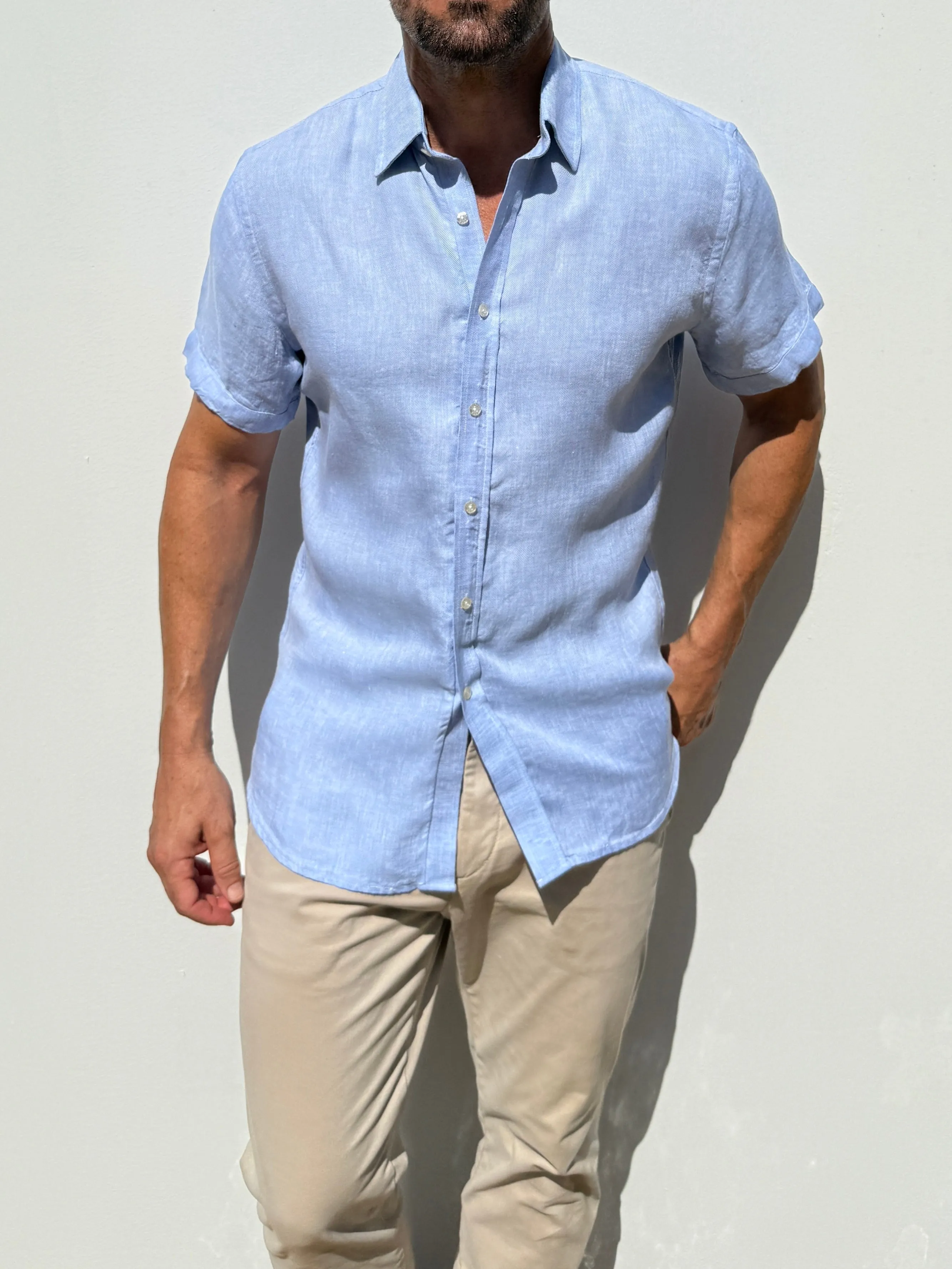 Short Sleeve Robust Linen- Small Batch Series