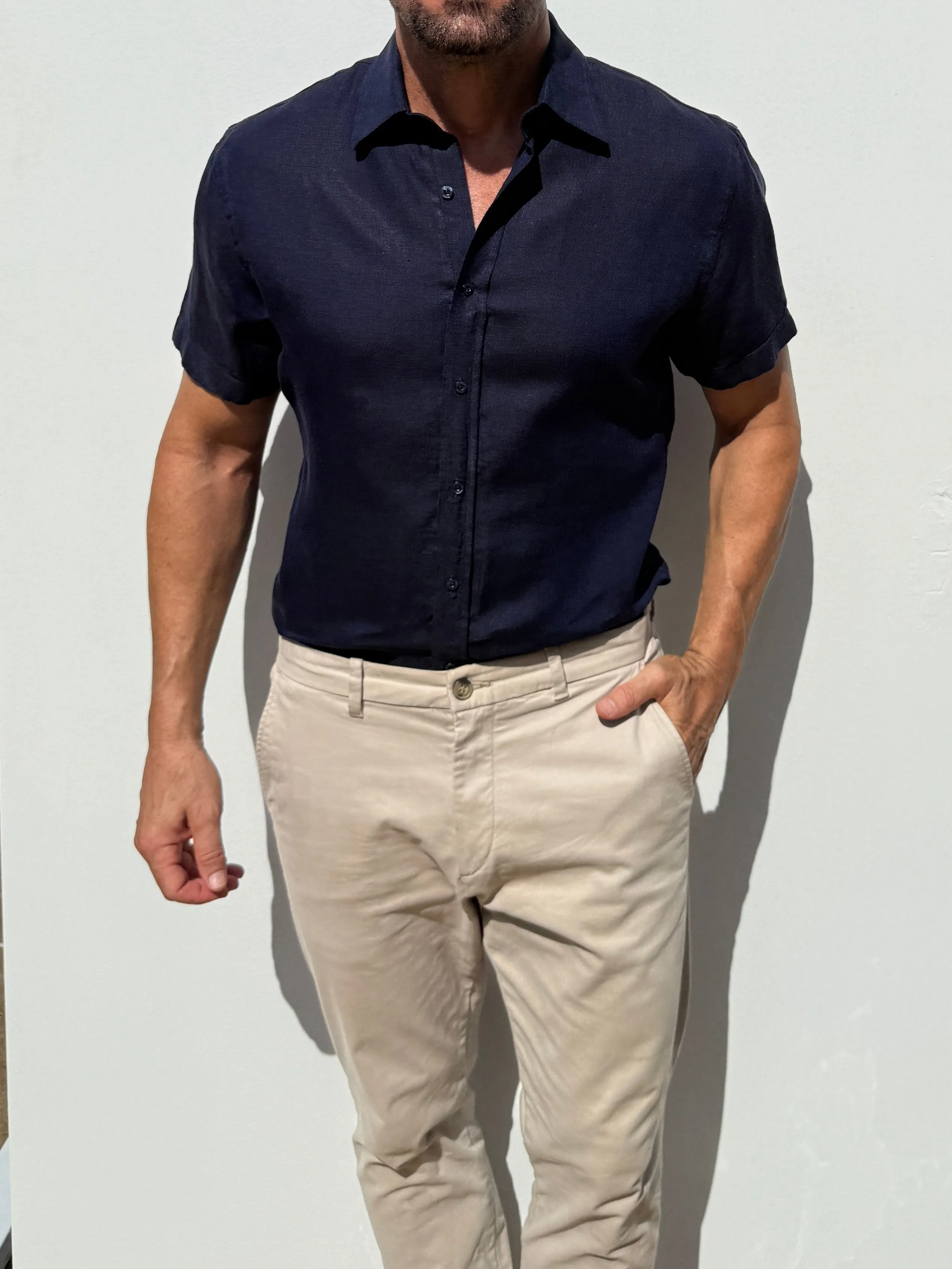Short Sleeve Robust Linen- Small Batch Series