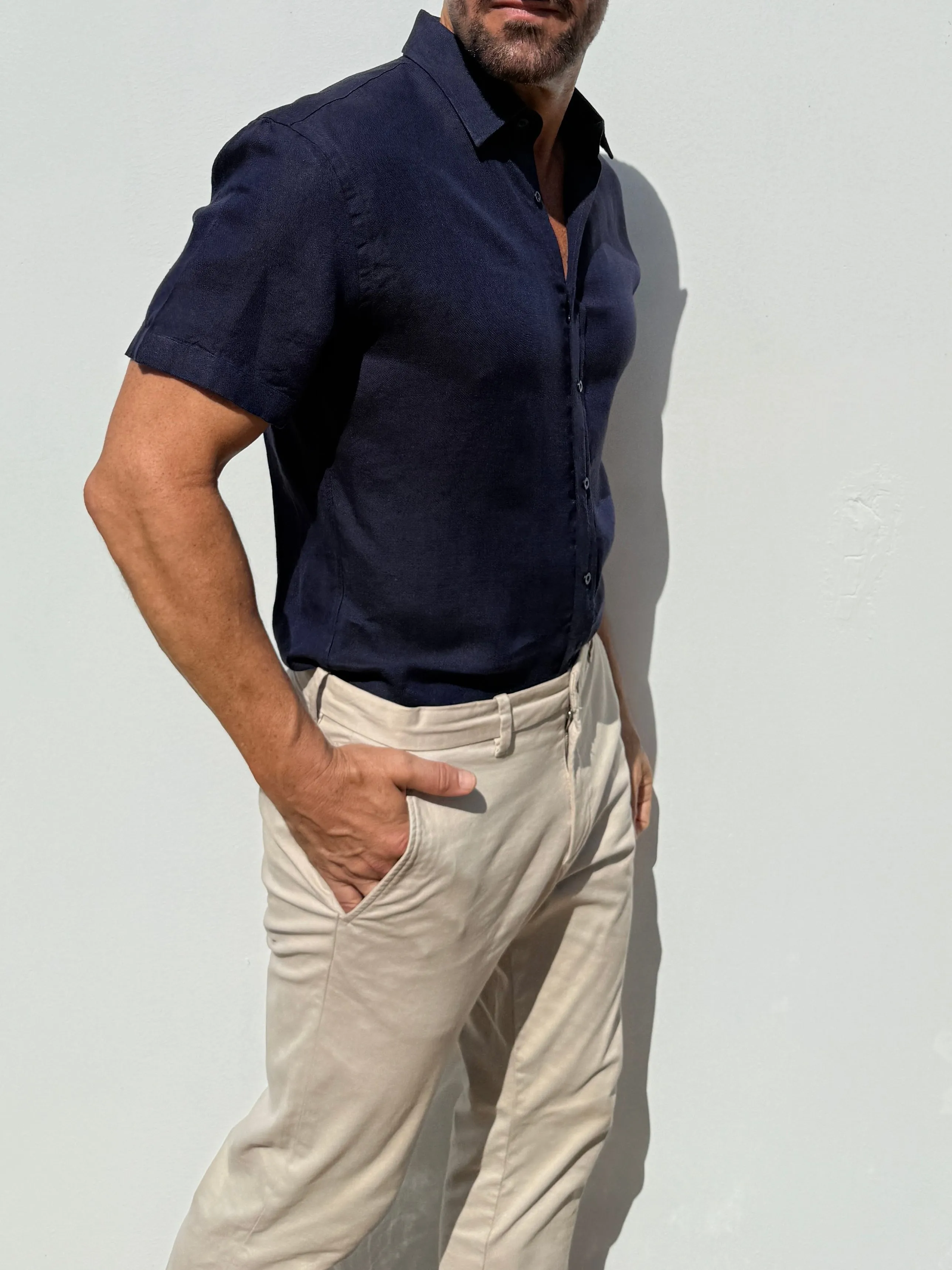 Short Sleeve Robust Linen- Small Batch Series