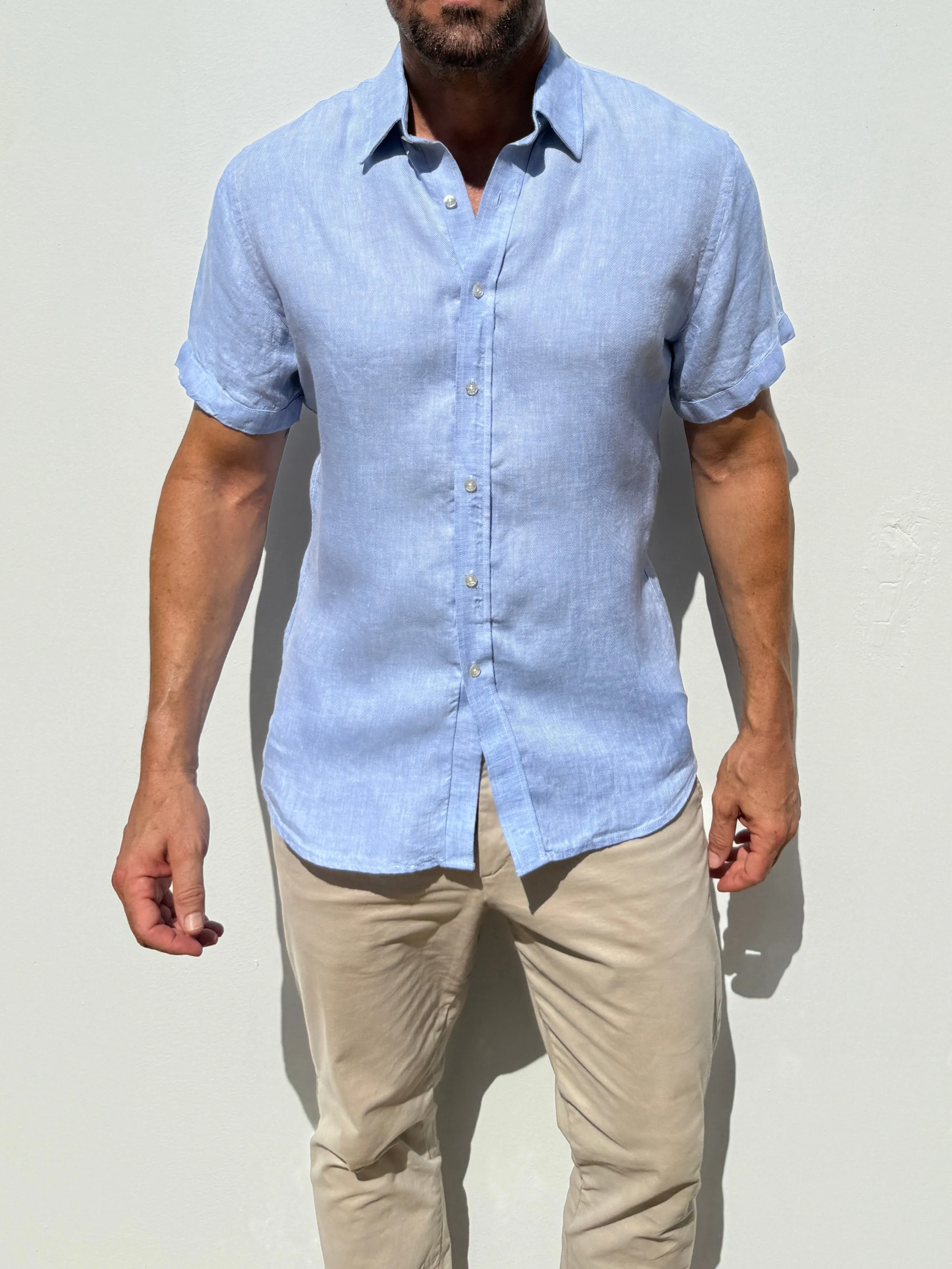 Short Sleeve Robust Linen- Small Batch Series
