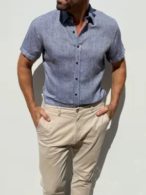 Short Sleeve Robust Linen- Small Batch Series