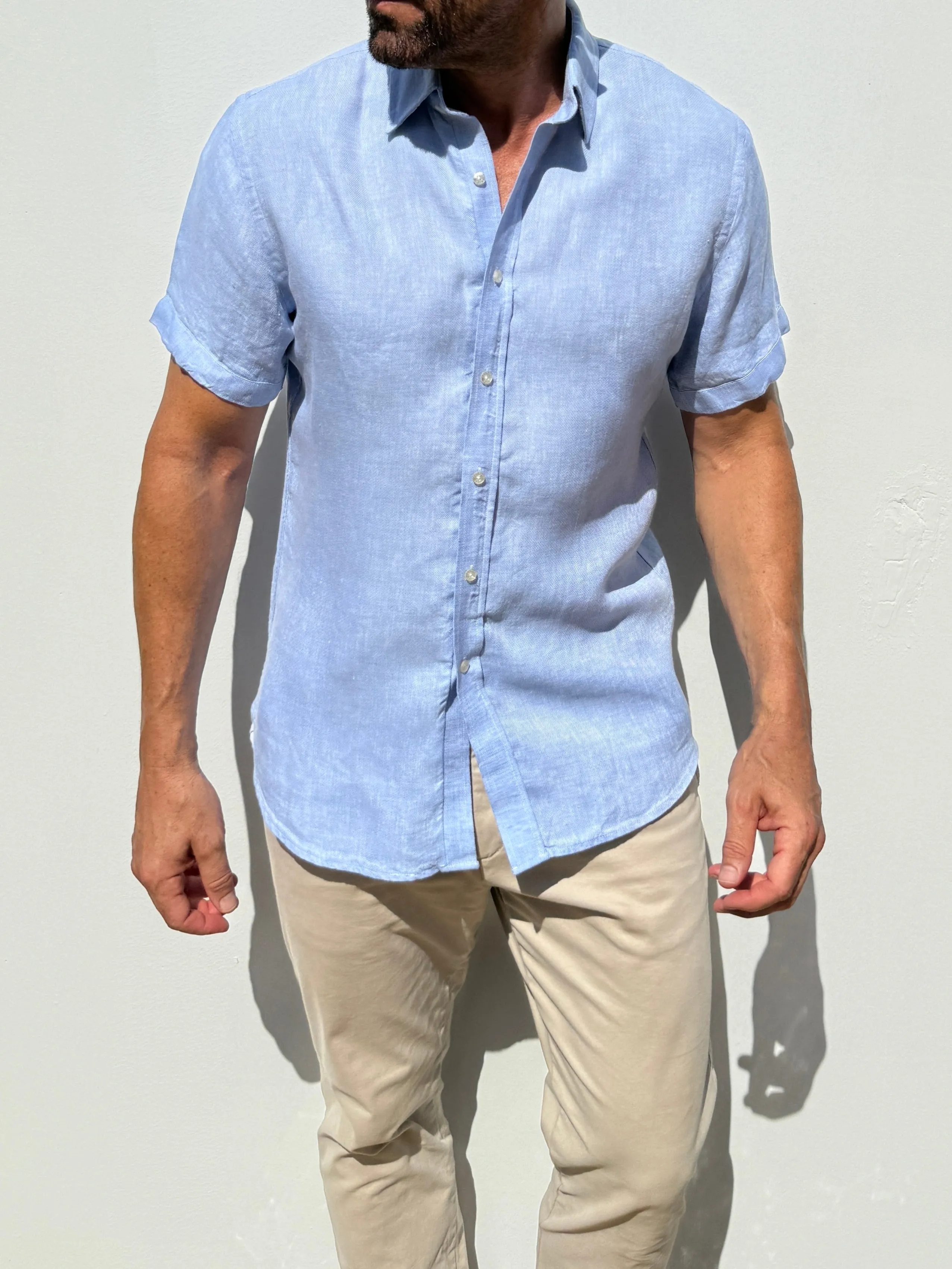 Short Sleeve Robust Linen- Small Batch Series