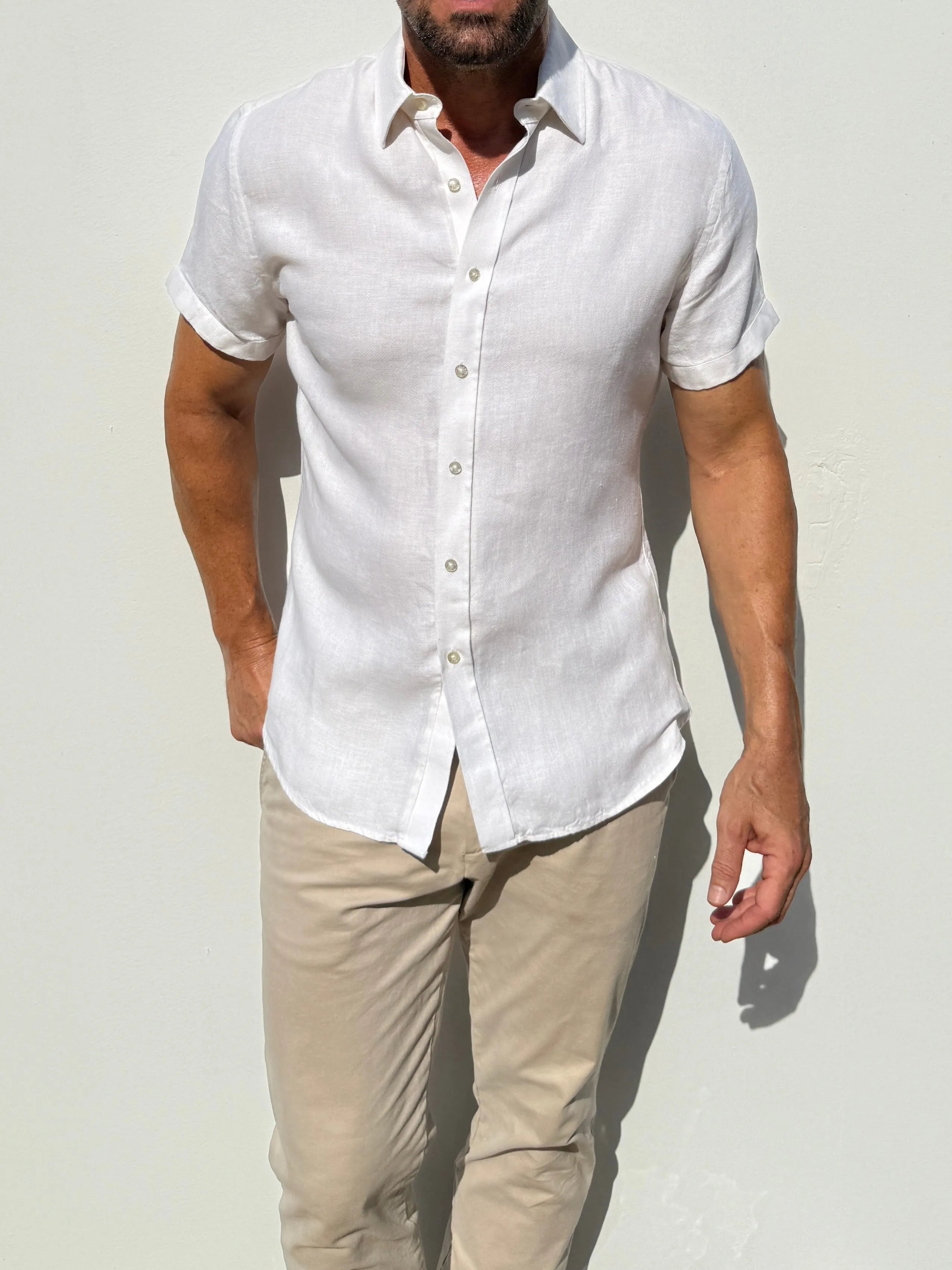 Short Sleeve Robust Linen- Small Batch Series