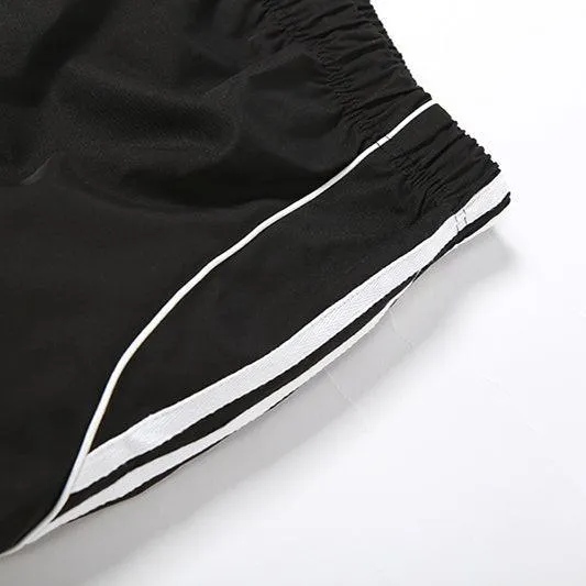 Sporty Wide-Leg Jogger Pants