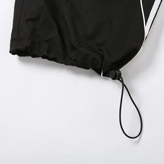 Sporty Wide-Leg Jogger Pants