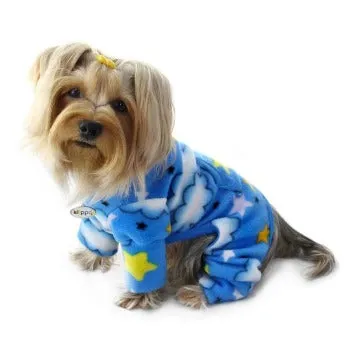 Stars & Clouds Fleece Turtleneck Pajamas