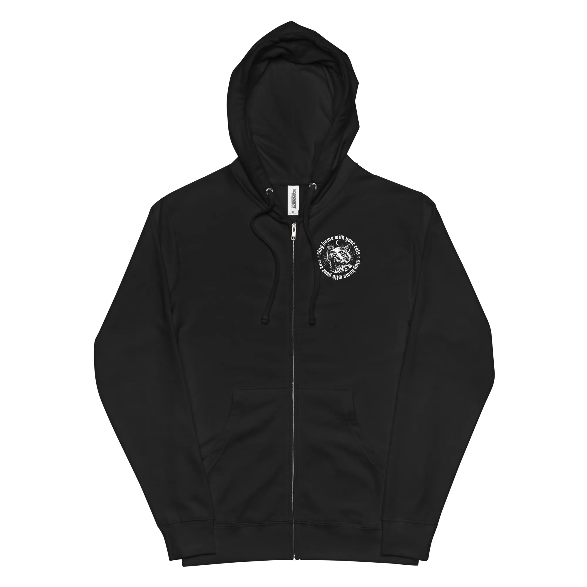 STAY HOME WITH YOUR CATS Zip Up Hoodie
