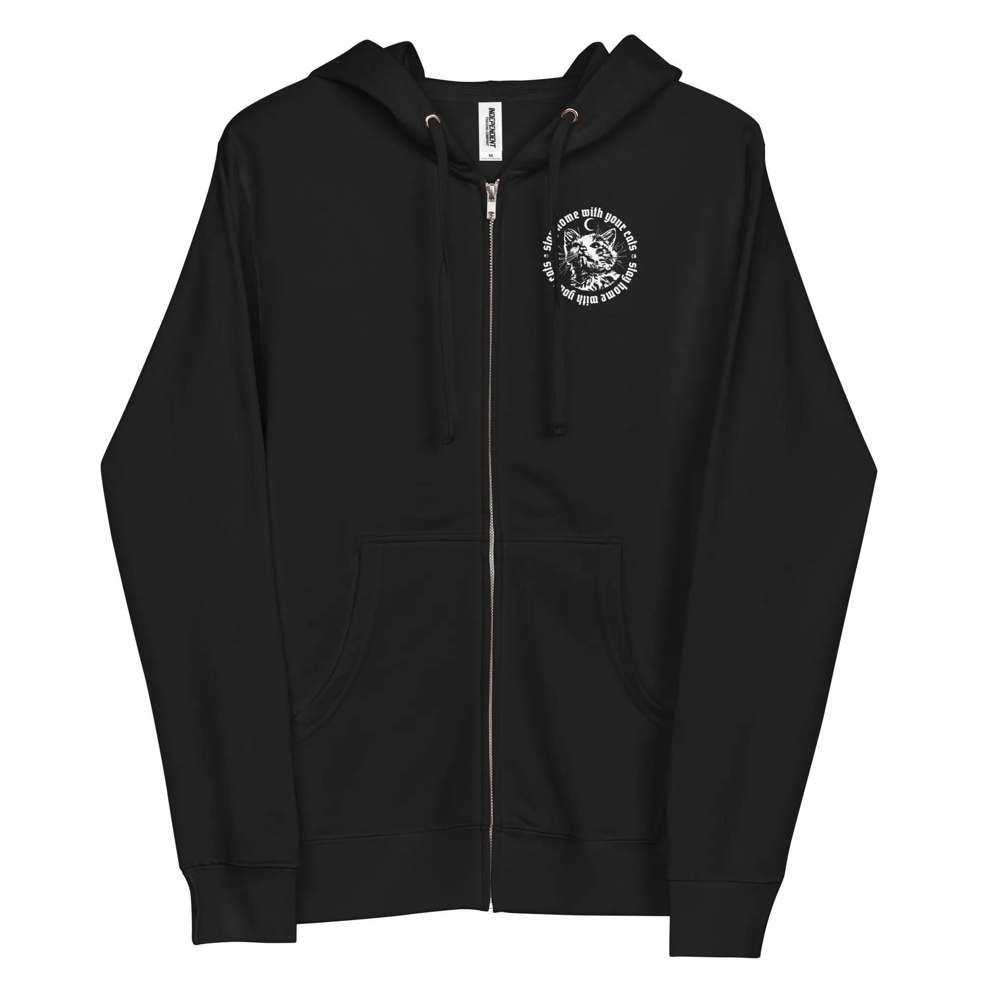 STAY HOME WITH YOUR CATS Zip Up Hoodie