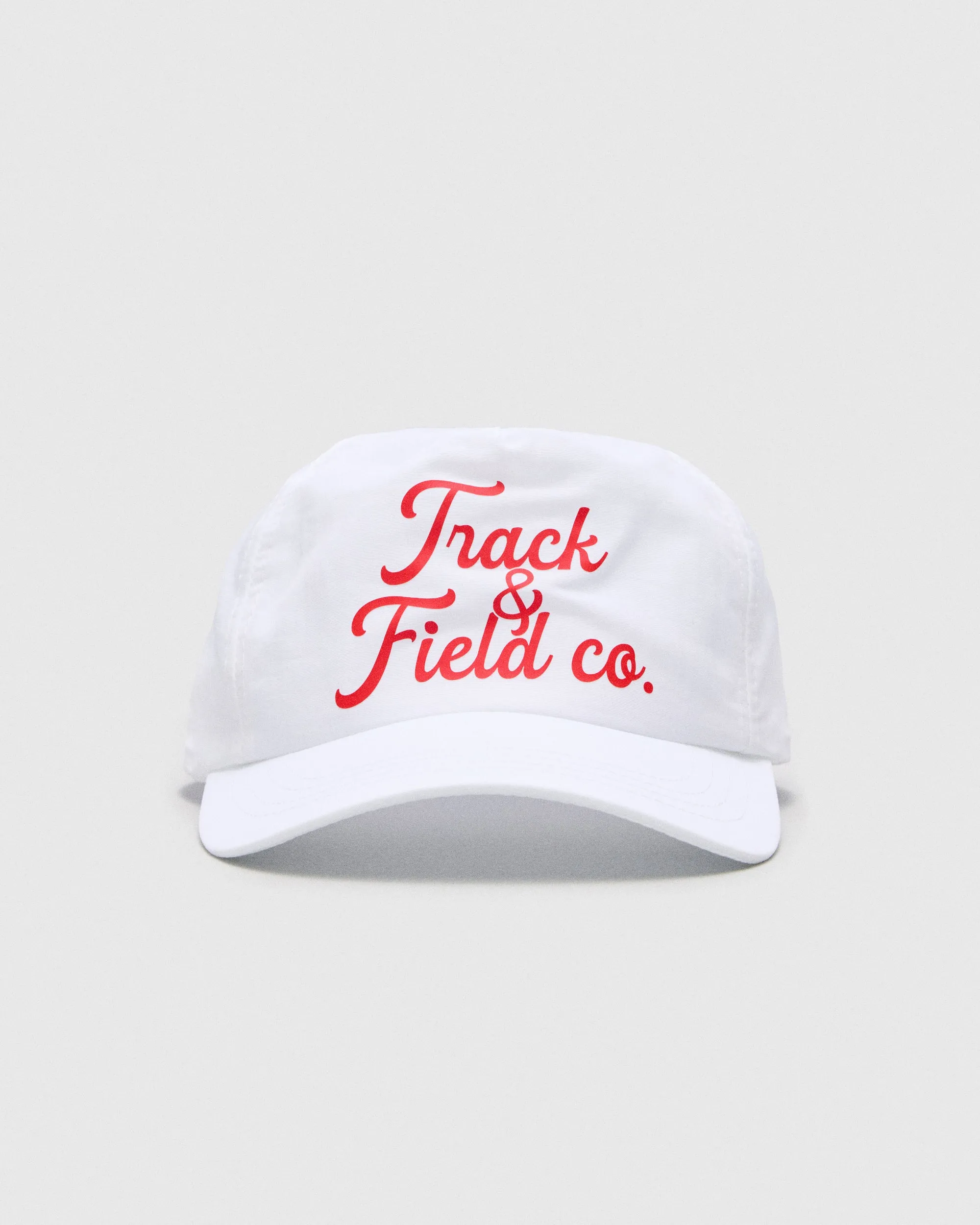 Track & Field 5-Panel Hat - White / Red