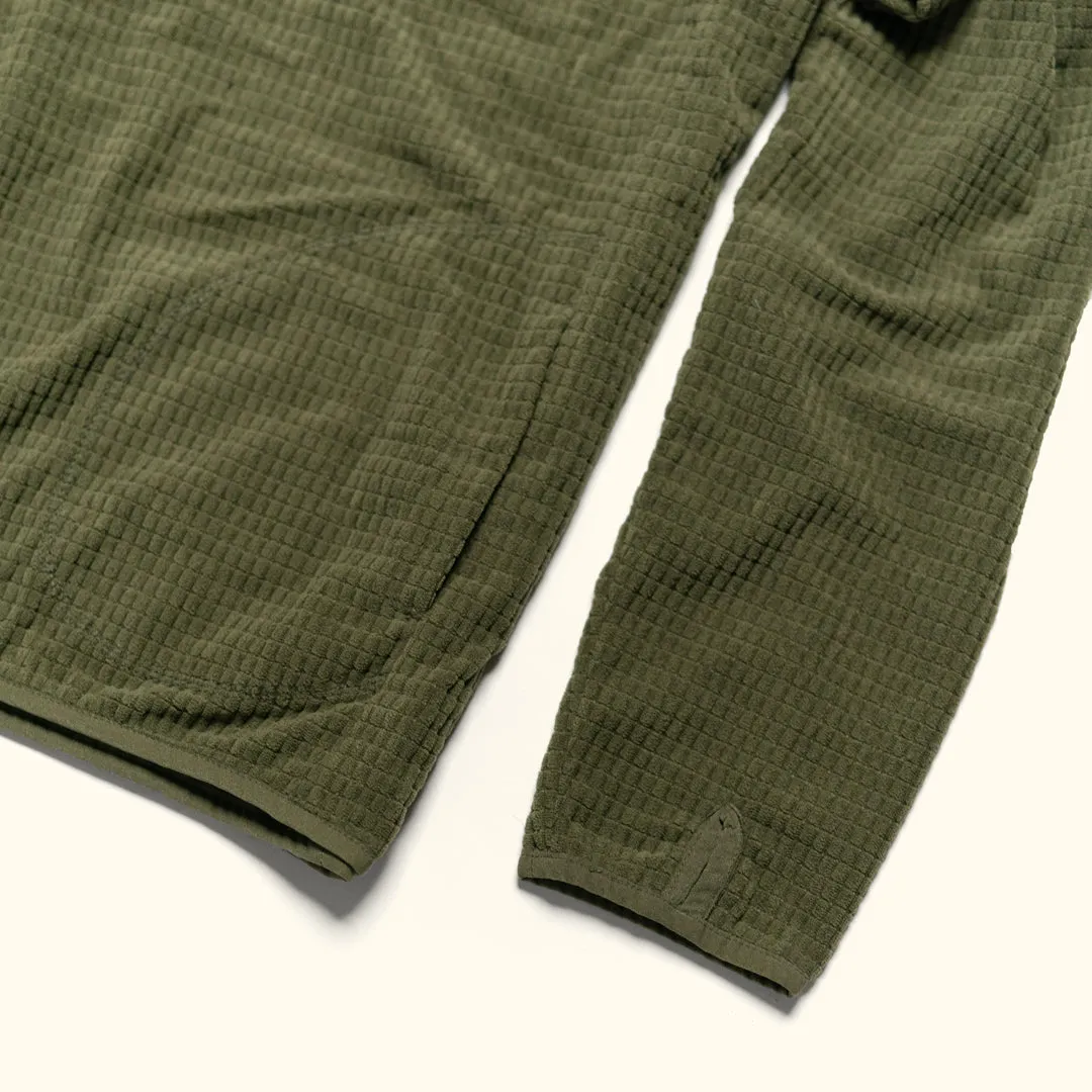 Yosemite Waffle Fleece Pullover | Moss Green