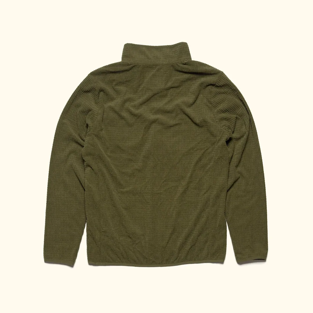 Yosemite Waffle Fleece Pullover | Moss Green