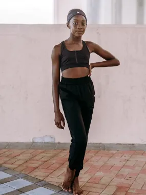 Youth Black Shadow Bra Top